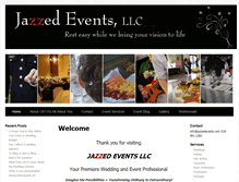 Tablet Screenshot of jazzedevents.com